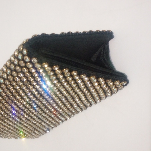 JW Robinson Los Angeles Sparkling ✨Dazzling Rhinestone Clutch Made in France - Picture 4 of 13